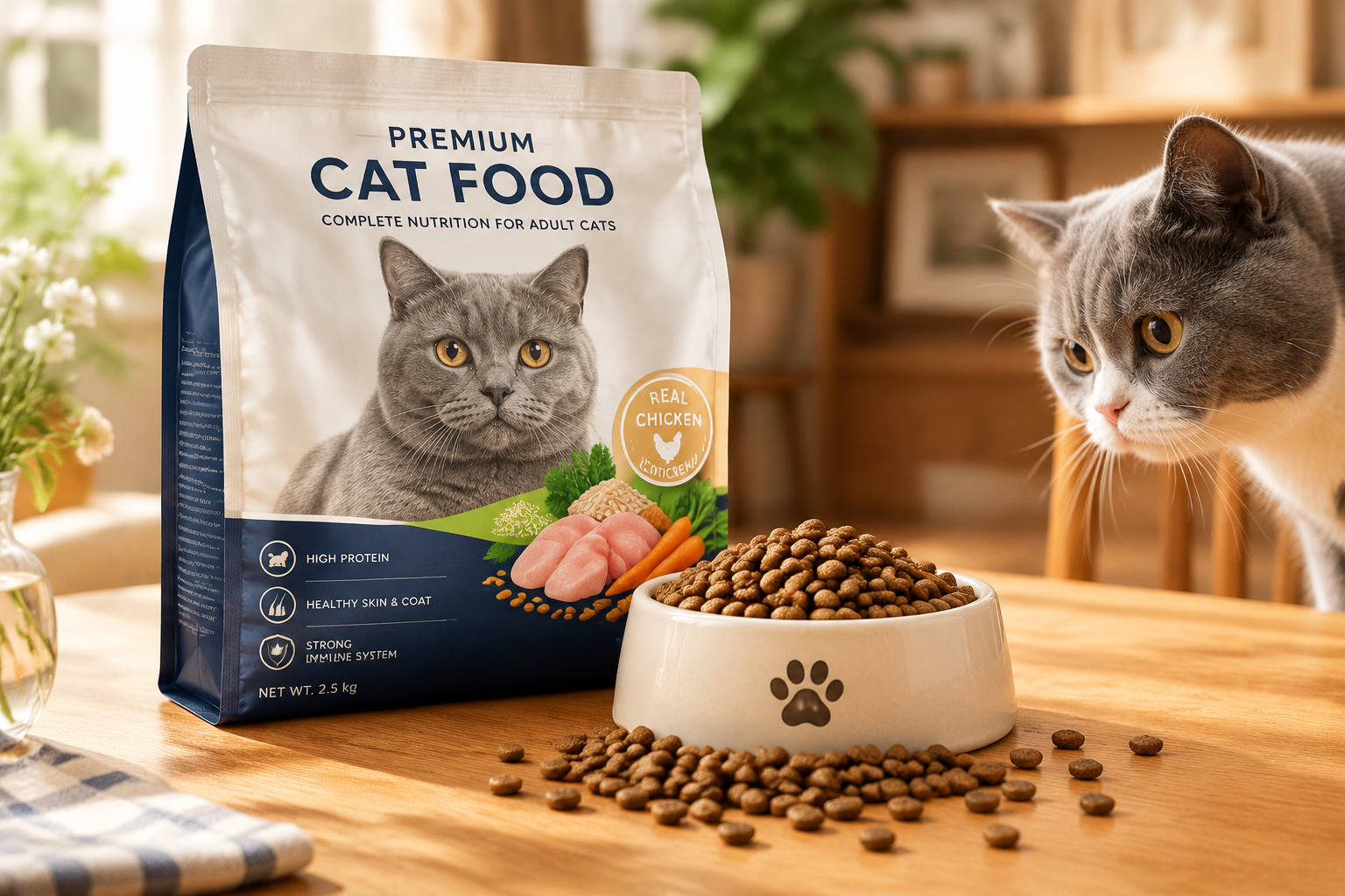 猫粮详情页AI生成实操:一张实拍出整版卖点页,半天上架