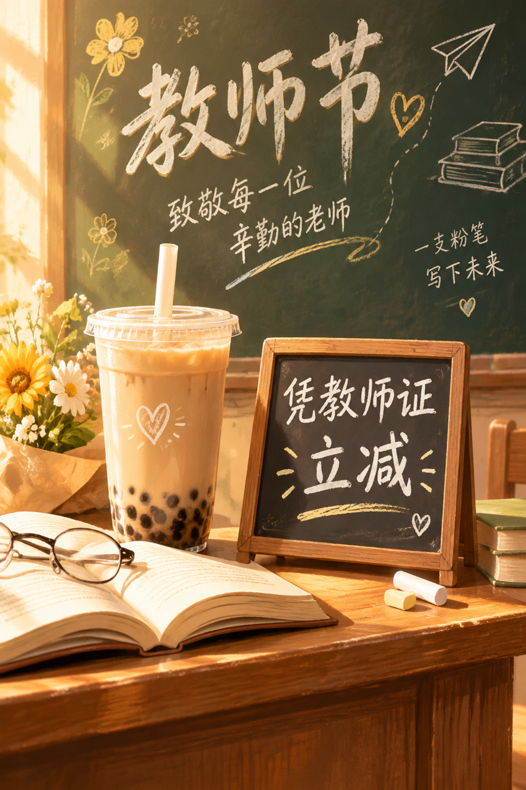 教师节海报AI几分钟出图:餐饮老板当天就能上活动