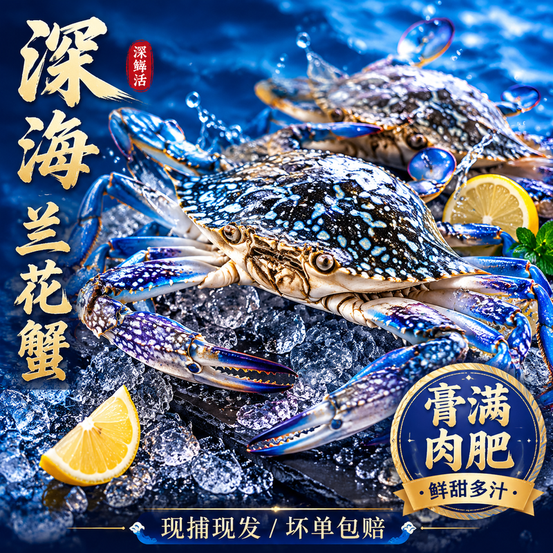 海鲜水产包装设计与鲜香海报灵感-2