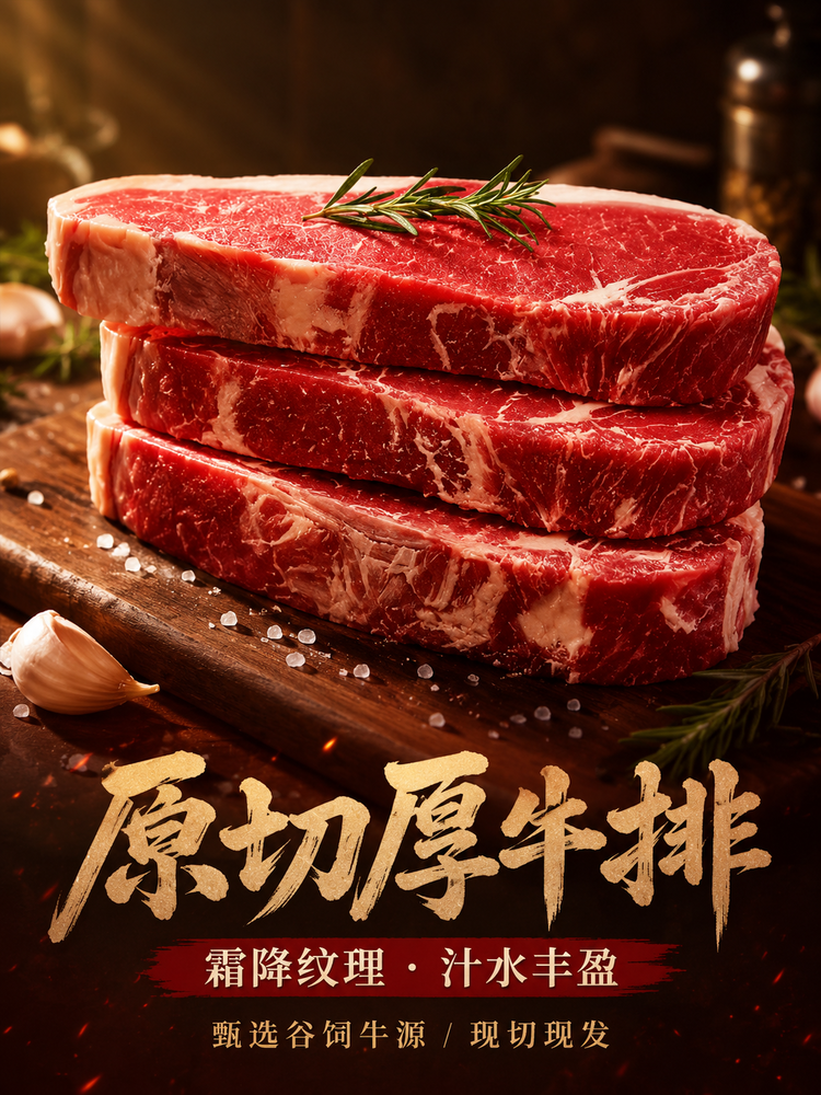 生鲜肉品包装设计与炙烤海报灵感-3
