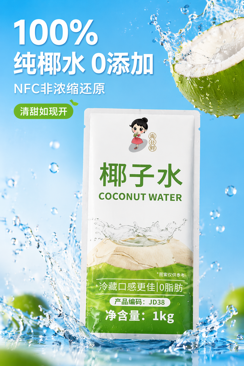饮料果汁包装设计与活力海报灵感-4