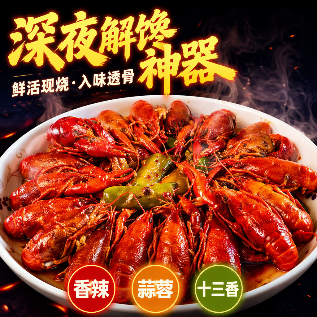 夜宵食品包装设计与解馋海报灵感-2