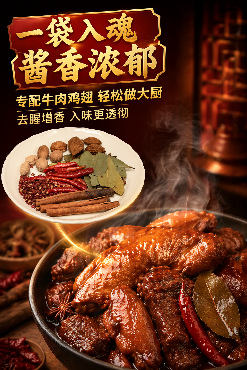 调味酱料包装设计与浓郁海报灵感-3