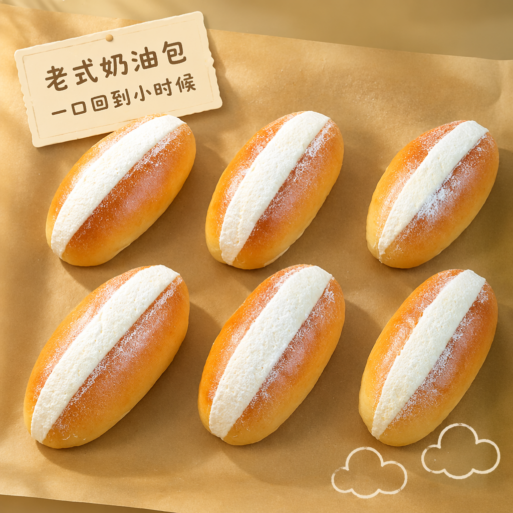 奶油治愈食品包装设计与甜美海报灵感-3