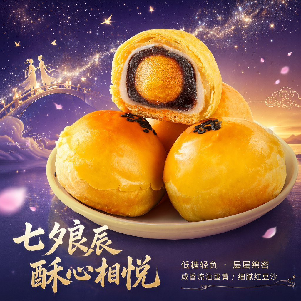 七夕食品包装设计与浪漫海报灵感-2