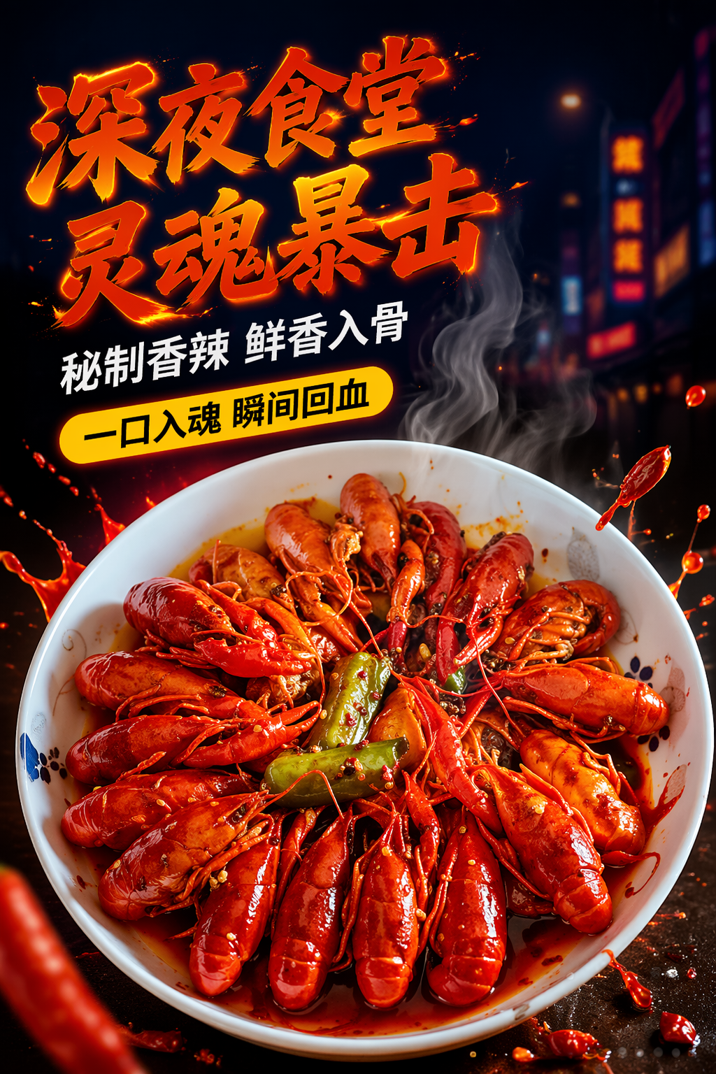 夜宵食品包装设计与解馋海报灵感-3