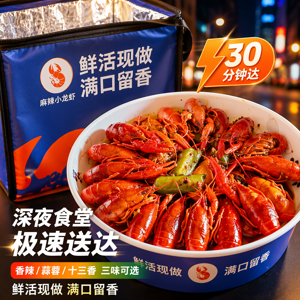 外卖食品包装设计与便捷海报灵感-2