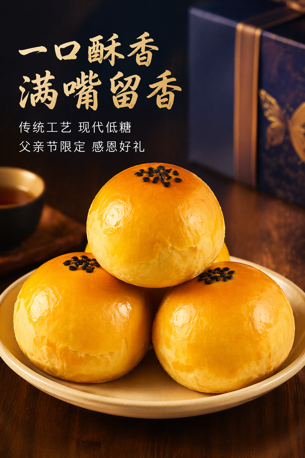 父亲节食品包装设计与沉稳海报灵感-4